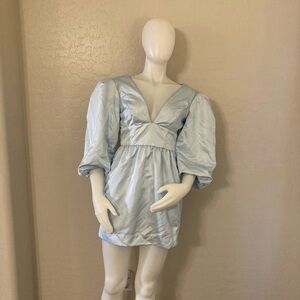 Reformation Weslan Dress Light Blue Size 2